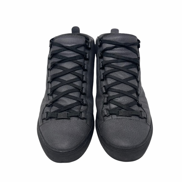Balenciaga Arena High Top Sneakers Gray/Black Size 42 - Picture 1 of 10